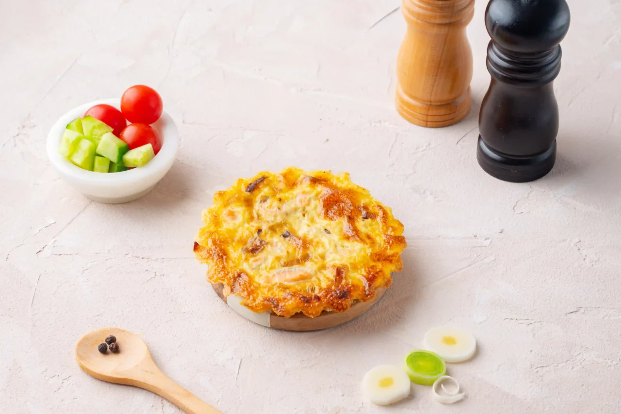 Dinner - Salmon Quiche with Leeks Dinner - Salmon Quiche with Leeks